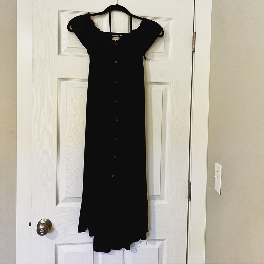 XXSP LOFT Button Down Midi Dress